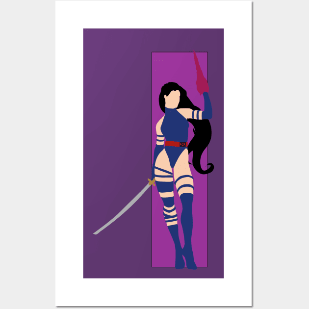 Psylocke Corner Box Wall Art by Steckadeck